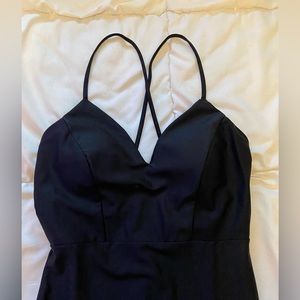 Black floor length dress